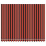 vidaXL Auvent rétractable orange et marron 4x3 m tissu et aluminium
