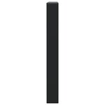 vidaXL Supports d'étagères pour lavabo 2 Pièces noir rectangulaire acier