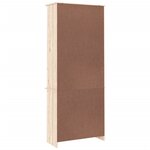 vidaXL Vitrine en verre ALTA 77x35x186 5 cm bois de pin massif