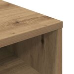 vidaXL Bibliothèque chêne artisanal 34x31x80 cm bois d'ingénierie