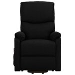 vidaXL Fauteuil de massage Noir Tissu