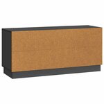 vidaXL Meuble TV Noir 102 x 34 5 x 47 cm Bois d'ingénierie