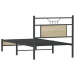 vidaXL Cadre de lit sans matelas chêne sonoma 90x190 cm