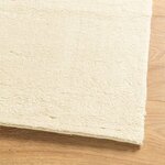 vidaXL Tapis HUARTE à poils courts doux et lavable crème 120x120 cm