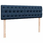 vidaXL Lit ottoman avec matelas bleu 140x190 cm tissu