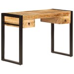 vidaXL Bureau avec 2 tiroirs 110x50x77 cm Bois solide de manguier