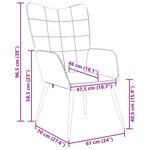 vidaXL Chaise de relaxation Taupe Tissu