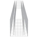 vidaXL Lit surélevé à gabion Acier galvanisé 450x50x50 cm