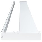 vidaXL Étagère de douche paroi de douche à l'italienne Chromé 115 cm