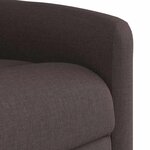 vidaXL Fauteuil inclinable Marron foncé Tissu