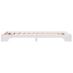 vidaXL Cadre de Lit Blanc Bois de pin massif 75 x 190 cm Super Résistant