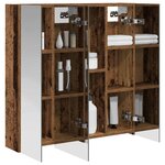 vidaXL Armoire Miroir de Salle de Bain Bois ancien 70 x 14 5 x 70 cm