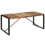 vidaXL Table à dîner 200x100x75 cm Bois de récupération solide