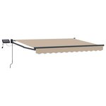 vidaXL Store rétractable manuel avec LEDs 3 5 x 2 m
