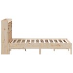 vidaXL Lit bibliothèque sans matelas 135x190 cm bois de pin massif