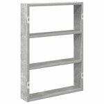 vidaXL Étagère murale gris béton 43x9x60 cm bois d'ingénierie