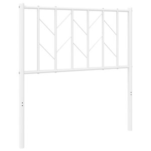 vidaXL Tête de lit métal blanc 80 cm