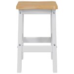 VidaXL Tabouret de bar haut EKAI 2 Pièces Blanc 40 x 29 x 63 cm