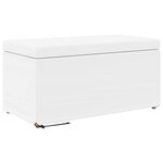vidaXL Tabouret Blanc Cuir Synthétique et Bois Composite