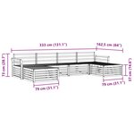 vidaXL Ensemble de canapés d'extérieur 6 pc Naturel