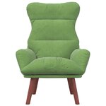 vidaXL fauteuil Vert clair 69 x 74 x 93 cm Velours