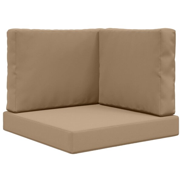 vidaXL Coussin de canapé d'extérieur Polyester Taupe 60 x 60 cm