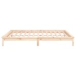 vidaXL Cadre de lit à LED sans matelas 160x200 cm bois massif
