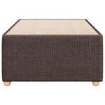 vidaXL Cadre de lit sans matelas marron foncé 80x200 cm tissu