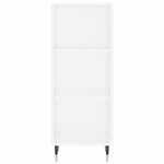 vidaXL Buffet haut Blanc 34 5x34x180 cm Bois d'ingénierie