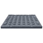 vidaXL Carreaux de protection antichoc 6Pièces Caoutchouc 50x50x3 cm Gris