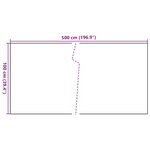 vidaXL Paravent de balcon marron clair 500x100 cm résine tressée