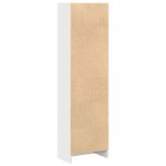 vidaXL Bibliothèque blanc brillant 40x24x143 cm bois d'ingénierie