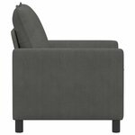 vidaXL Canapé Gris foncé 76 x 81 x 87 5 cm Tissu
