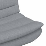 vidaXL Chaise Pivotante Gris clair Tissu Standard Ergonomique