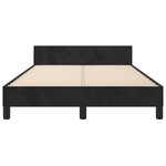vidaXL Cadre de lit sans matelas noir 120x200 cm velours
