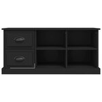 vidaXL Meuble TV noir 102x35 5x47 5 cm bois d'ingénierie