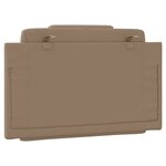 vidaXL Coussin de tête de lit Viana cappuccino 80 cm similicuir