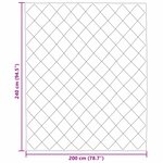 vidaXL Duvet d'été simple Gris clair et anthracite 240 x 200 cm