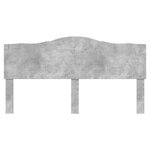 vidaXL Tête de lit Gris béton 180 cm Bois d'ingénierie