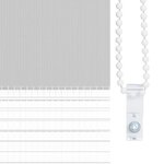 vidaXL Store zèbre gris clair largeur du tissu 95 9 cm polyester