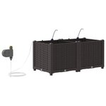 vidaXL Pots de jardin Marron 80 x 40 x 37.5 cm Acier