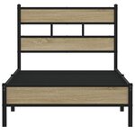 vidaXL Cadre de lit sans matelas chêne sonoma 90x200 cm