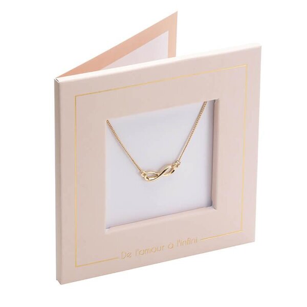 Carte bijou - collier signe infini - draeger paris