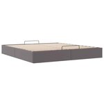 vidaXL Cadre de lit ottoman sans matelas gris 160x200 cm similicuir