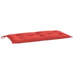 vidaXL Coussins de banc jardin lot de 2 rouge 100x50x7 cm tissu Oxford