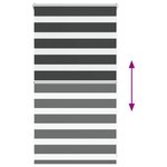 vidaXL Store zèbre noir 90x100 cm largeur du tissu 85 9 cm polyester