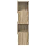 vidaXL Meuble d'angle Blanc 25 5x25x102cm Bois d'ingénierie