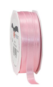 Satin double face 25-m-rouleau 10 mm rose