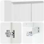 vidaXL Vanité de lavabo mural Blanc 53 x 35 x 63 cm Bois d'ingénierie