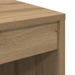 vidaXL Bureau avec rangement Chêne stylé Bois d'ingénierie